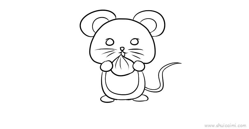 老鼠儿童画怎么画老鼠简笔画画法