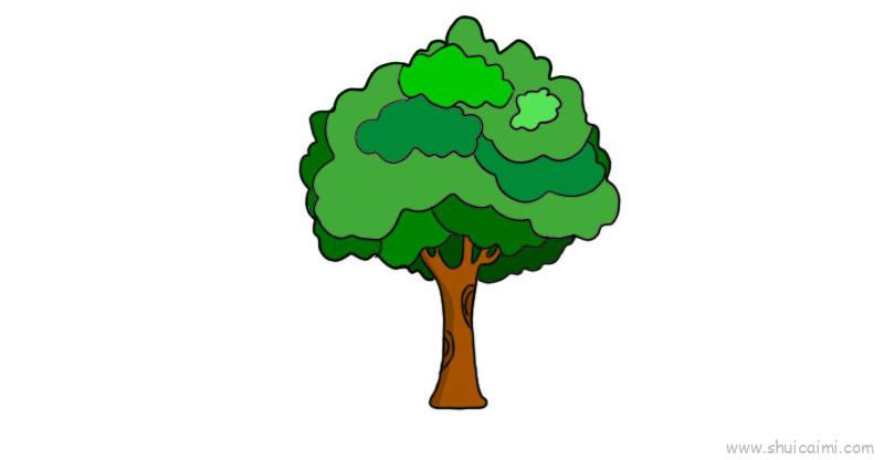 树木儿童画怎么画 树木简笔画画法