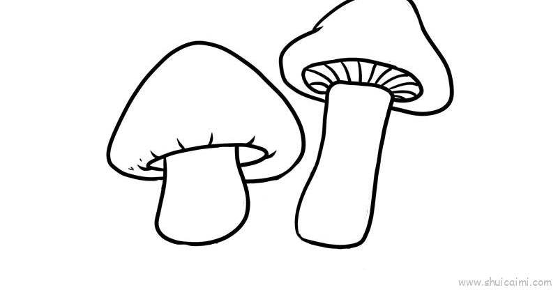 蘑菇创意画简笔画图片