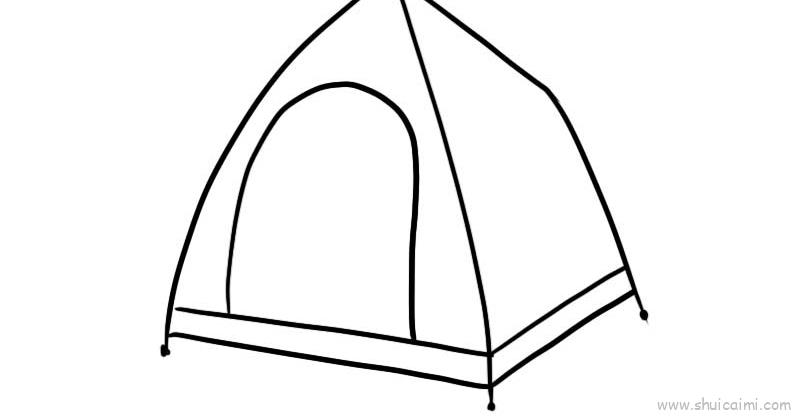 帐篷儿童画怎么画帐篷简笔画好看