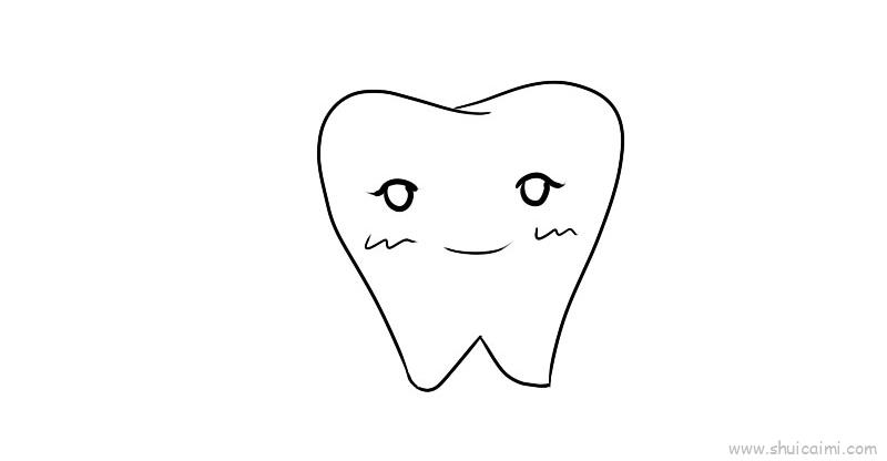 牙齿结构图简笔画图片