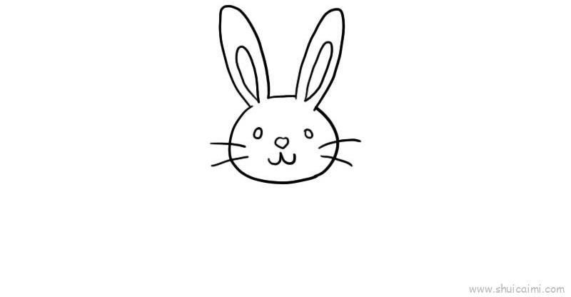 兔子眼睛简笔画图片