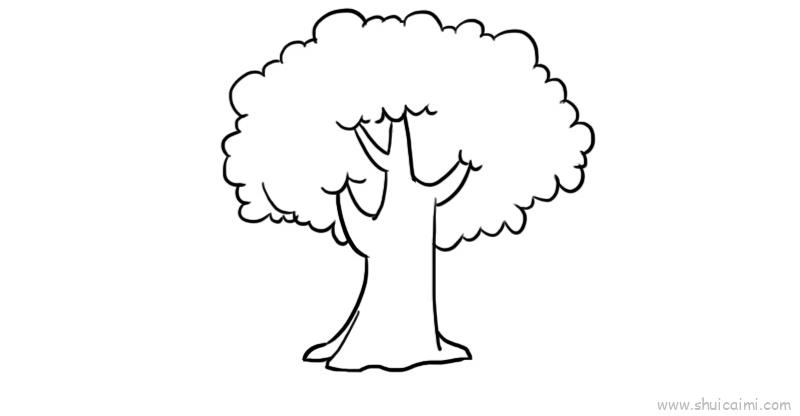 树儿童画怎么画 树简笔画简单