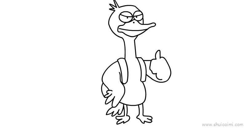 鸭子儿童画怎么画 鸭子简笔画图片