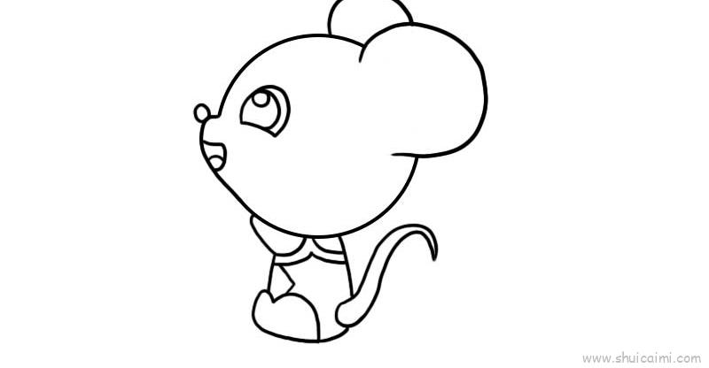 老鼠宝宝儿童画怎么画 老鼠宝宝简笔画步骤