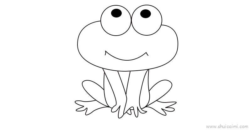 青蛙儿童画怎么画青蛙简笔画画法