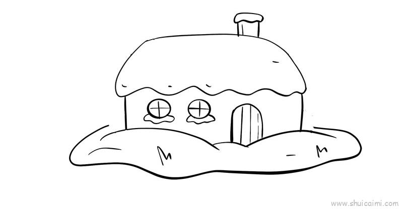 二年级简笔画我的家图片