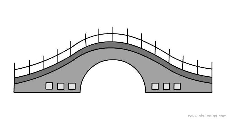 桥的造型简笔画图片