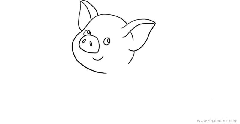 小猪儿童画怎么画小猪简笔画简单又好看