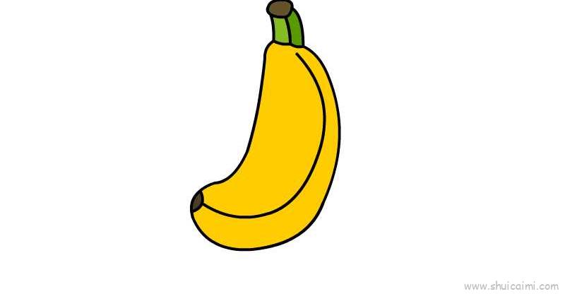 香蕉单个简笔画图片