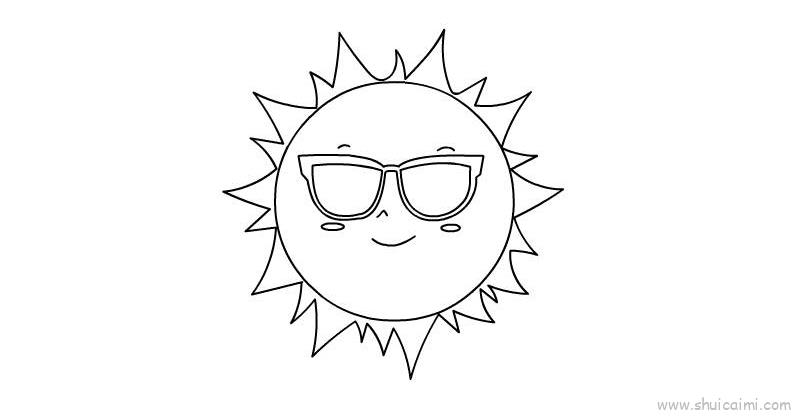 太阳儿童画怎么画太阳简笔画简单又好看