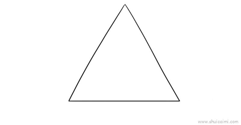 简笔画三角形图案的画图片
