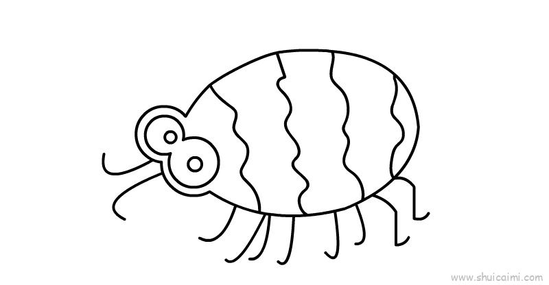 甲虫儿童画怎么画 甲虫简笔画画法