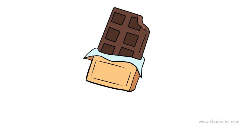 巧克力怎么画简单图片