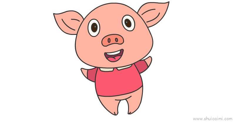 小猪儿童画怎么画 小猪简笔画画法