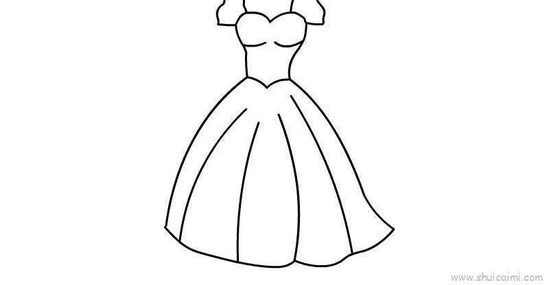 衣服裙子儿童画怎么画 衣服裙子简笔画好看
