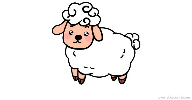 胖羊简笔画图片