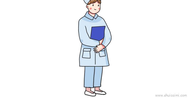 护士衣服简单画法图片