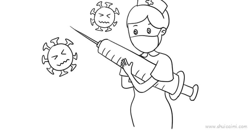抗疫情儿童画怎么画 抗疫情简笔画顺序