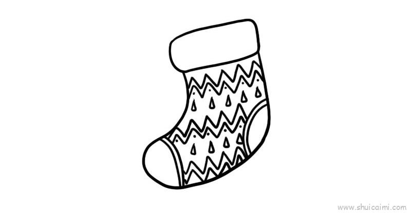 圣诞袜子儿童画怎么画 圣诞袜子简笔画简单