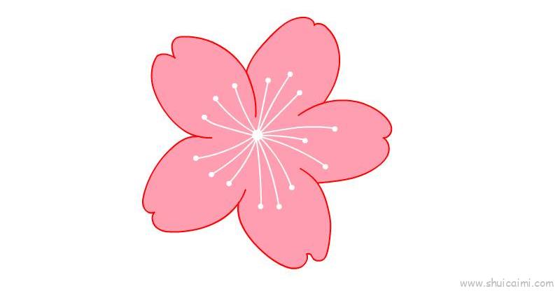 樱花的画法简单又漂亮图片