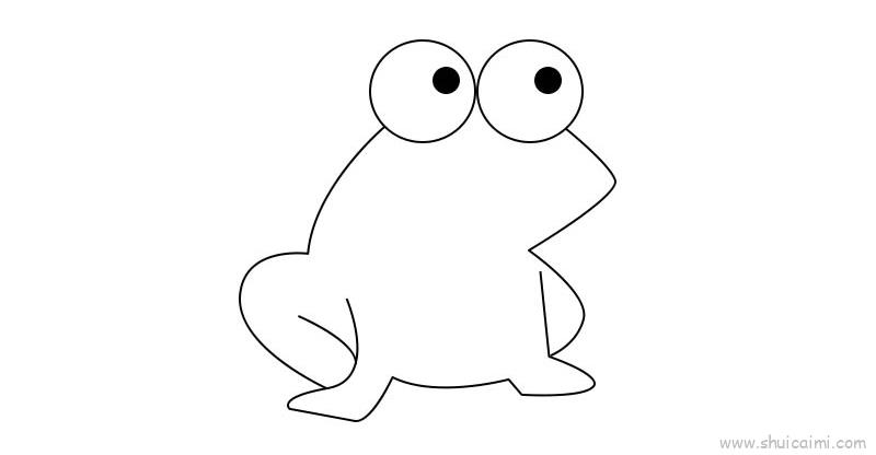 青蛙儿童画怎么画青蛙简笔画步骤