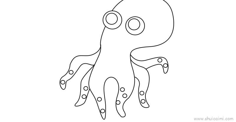 章鱼儿童画怎么画章鱼简笔画简单又好看