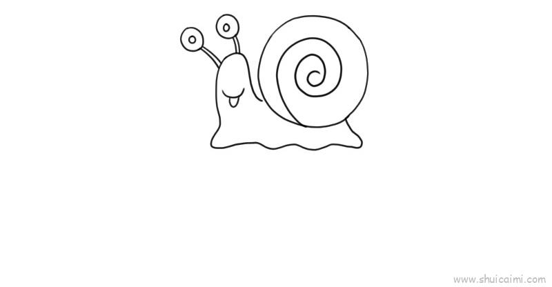 蜗牛儿童画怎么画 蜗牛简笔画画法
