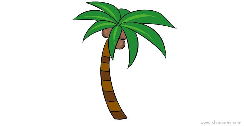 椰子树简笔画儿童画图片