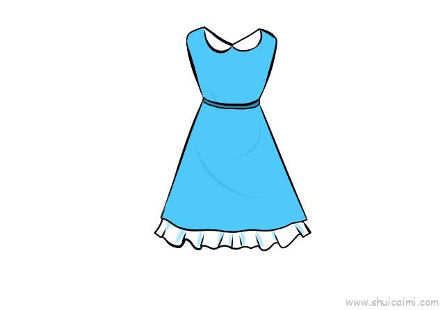 儿童画的裙子 简单图片