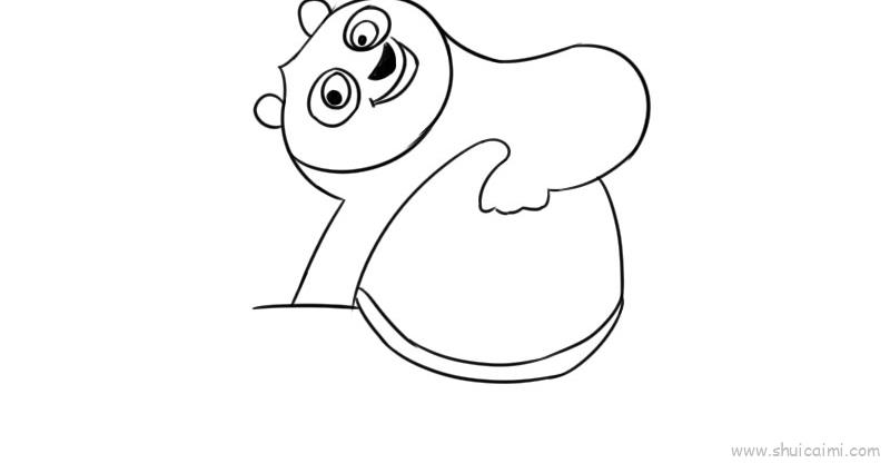 功夫熊猫儿童画怎么画 功夫熊猫简笔画好看