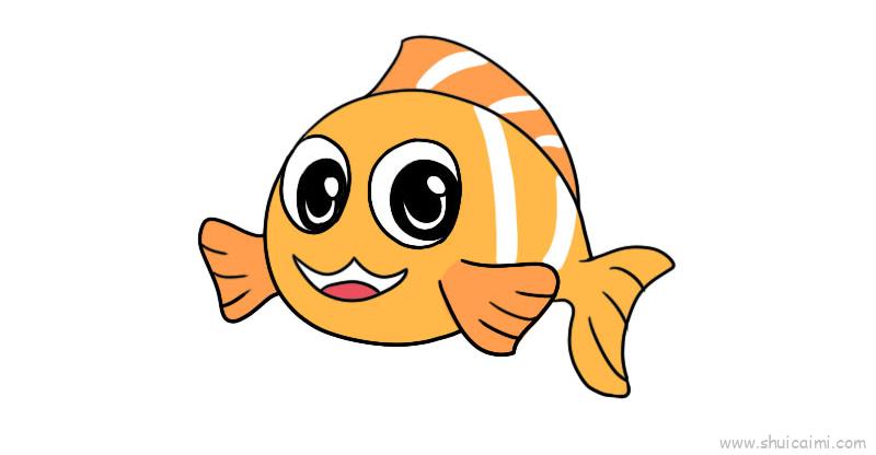 鱼儿童画怎么画 鱼简笔画简单