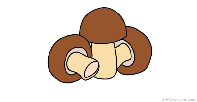 蘑菇的简笔画哭泣图片