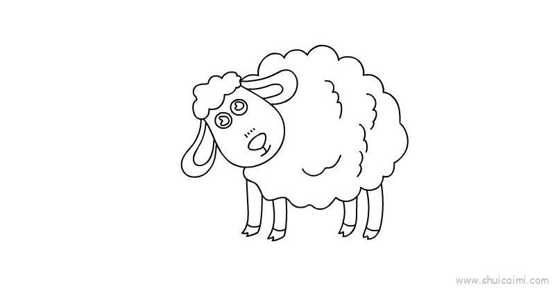 羊简笔画简单图片