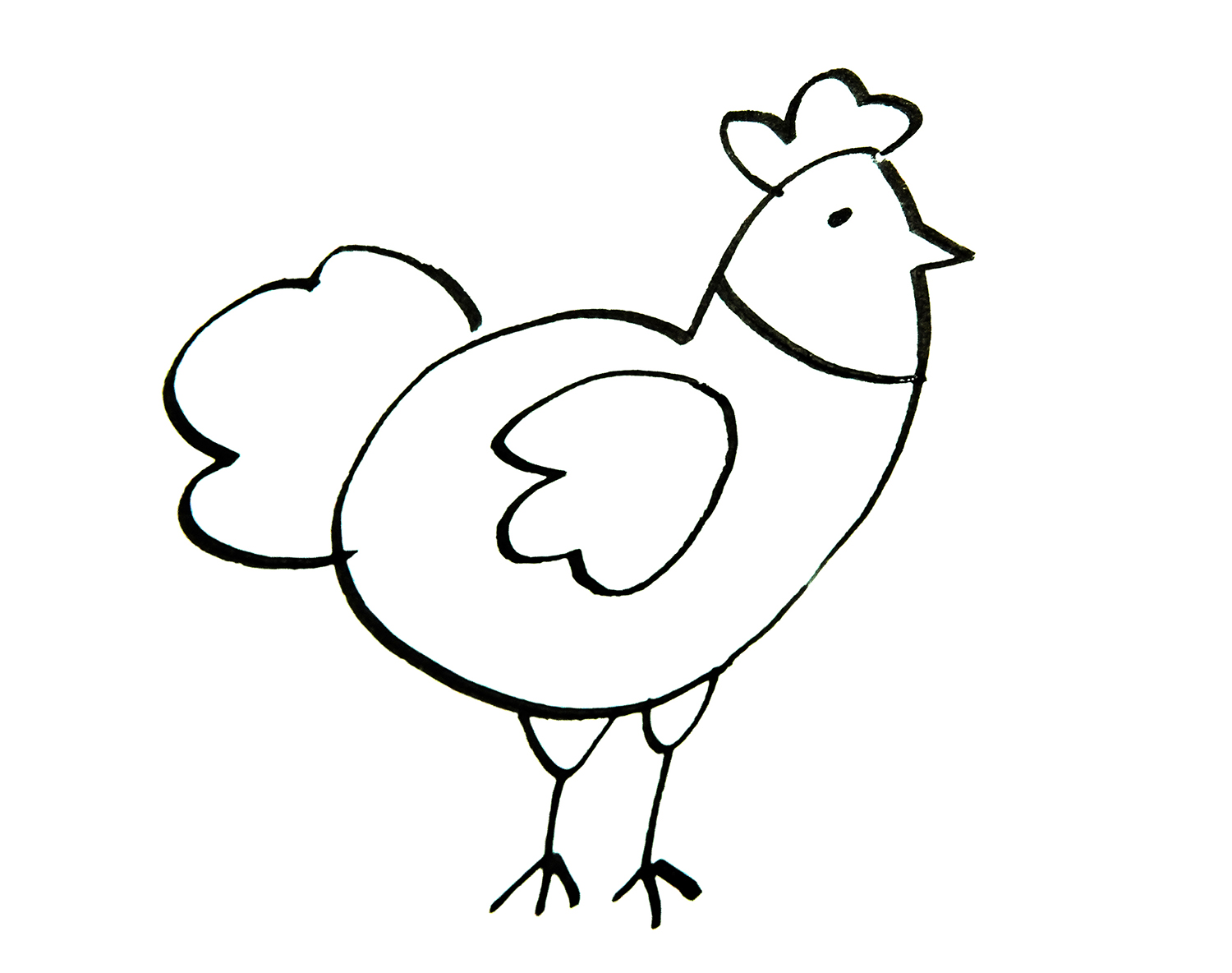 公鸡怎么画简笔画图片鸡的画法公鸡简笔画图片大全可爱图片大全