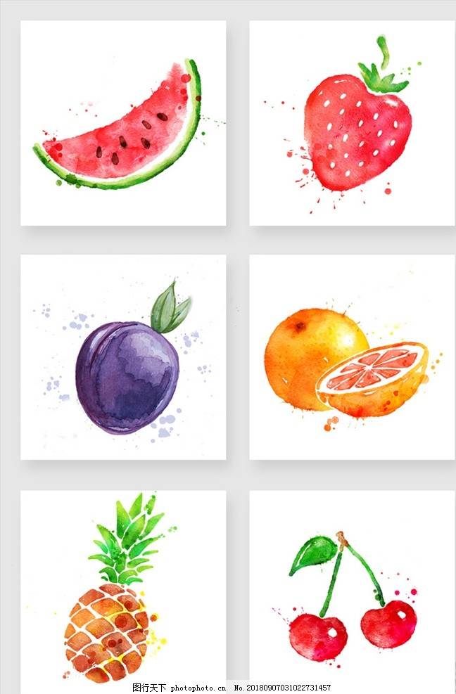 水彩画水果水彩画水果简单教程 水彩迷