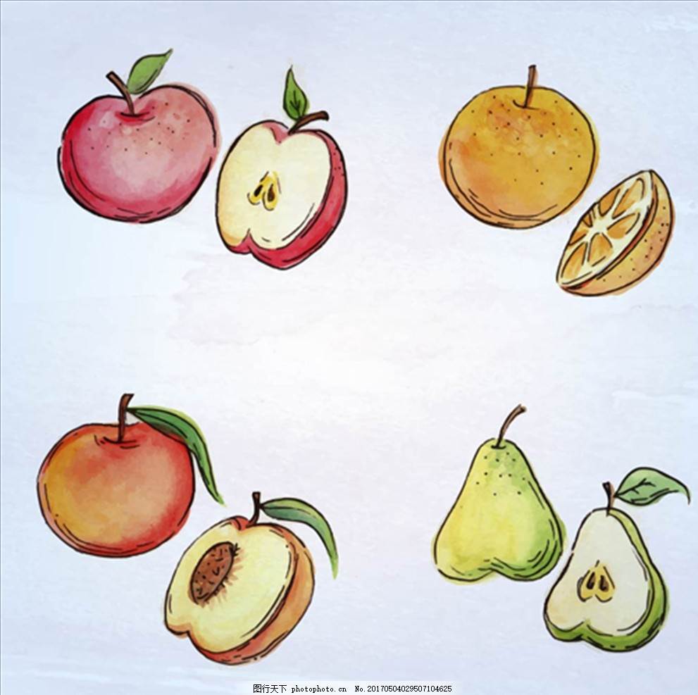 简单水彩画水果简单的水彩水果的画法 第2页 水彩迷
