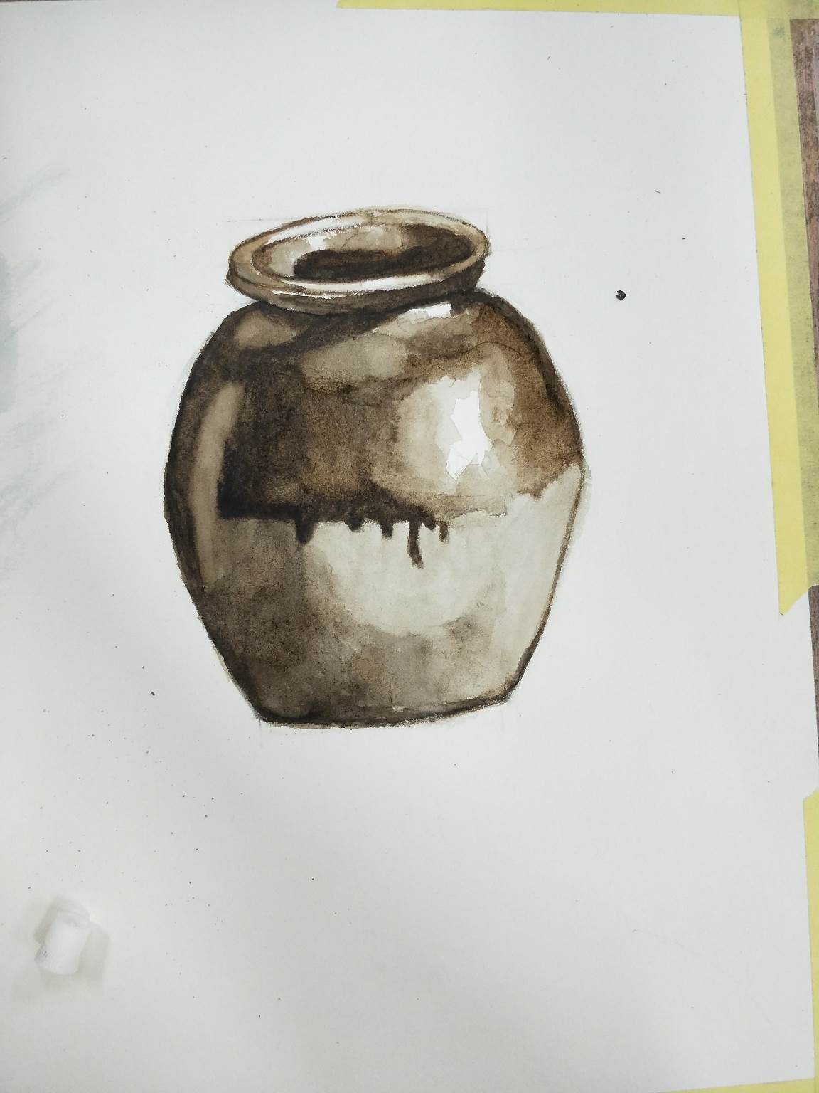 陶罐怎么画 颜料图片