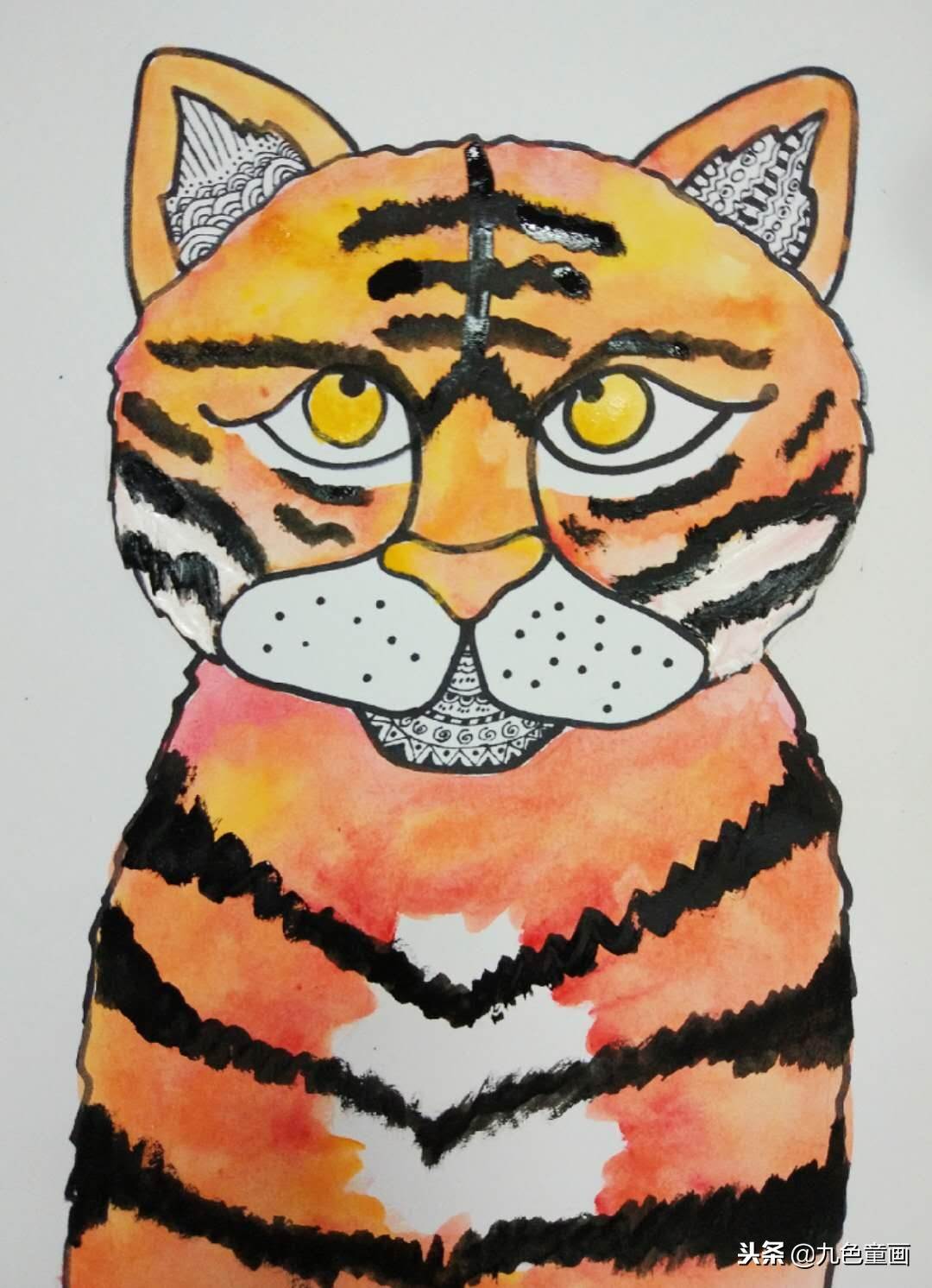 虎为主题的创意画图片