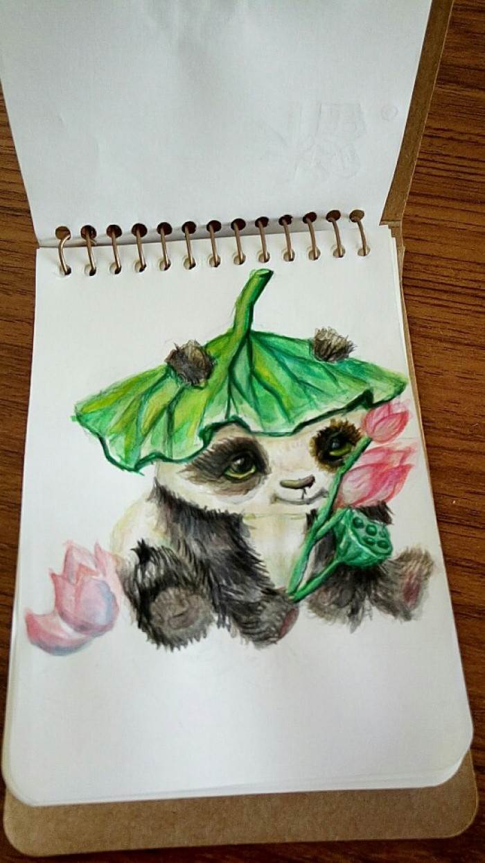 熊猫吃竹子水粉画作画步骤02水彩绘画熊猫这是一组水粉画熊猫的内容