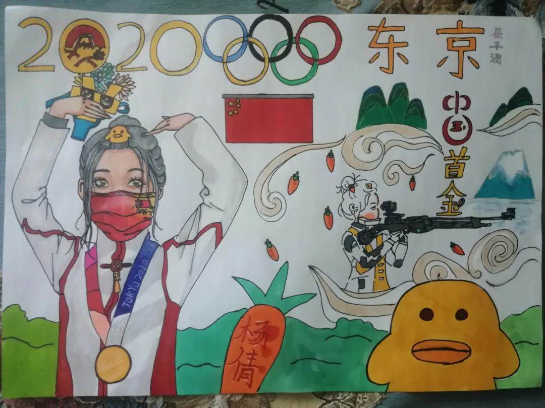 奥运会绘画作品2021图片