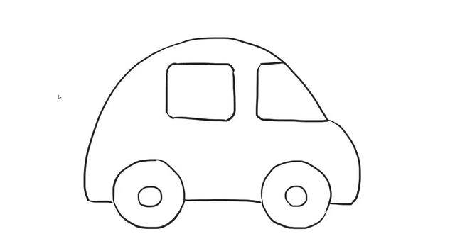 幼儿小汽车彩色简笔画小汽车简笔画图片