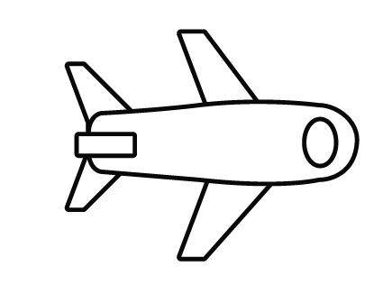 简笔画飞机 简单图片