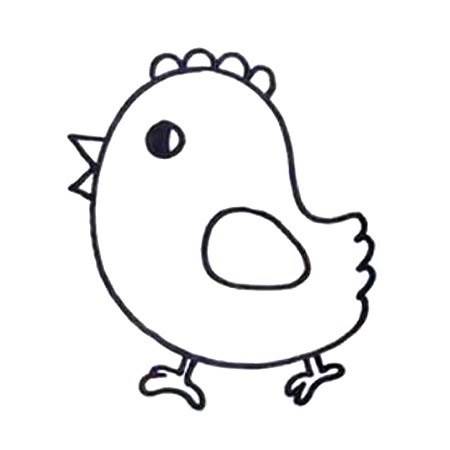 小鸡的图片卡通简笔画图片