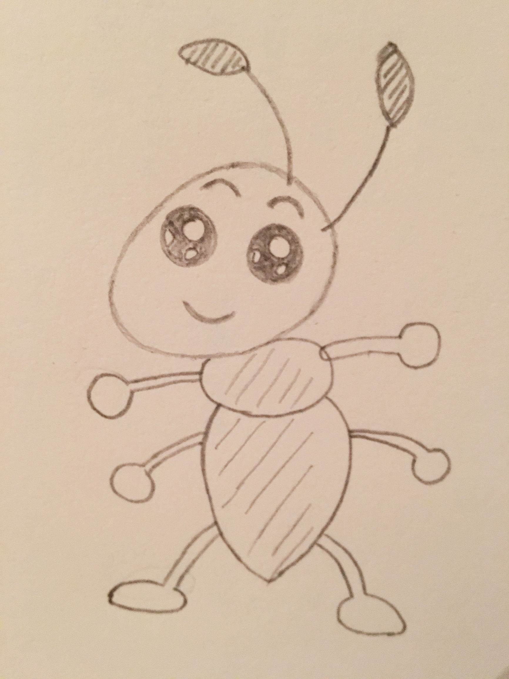 简单小蚂蚁简笔画画法图片步骤（海豚的简笔画） - 有点网 - 好手艺