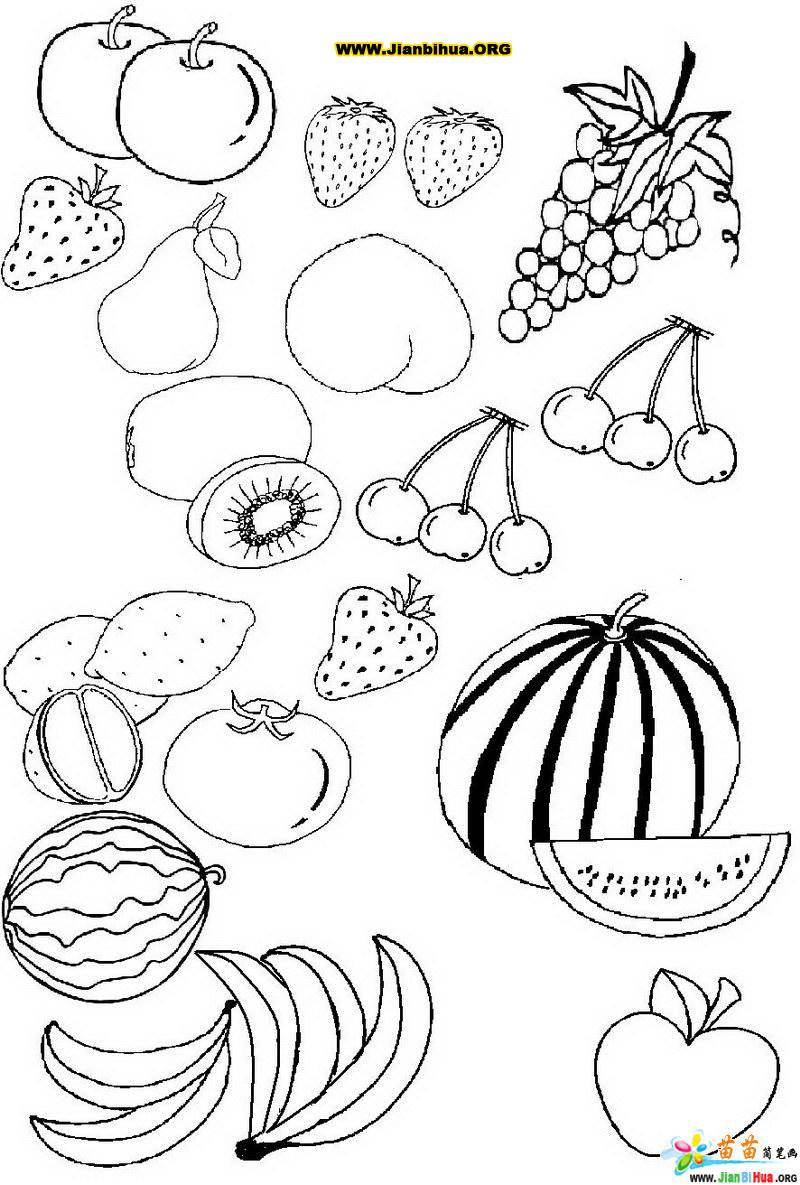 20种水果简笔画图片图片
