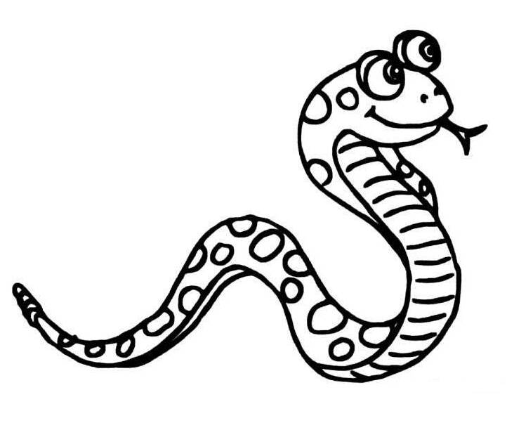 蛇怎么画简笔画 简单图片