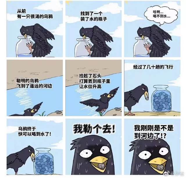 乌鸦喝水的顺序图片图片