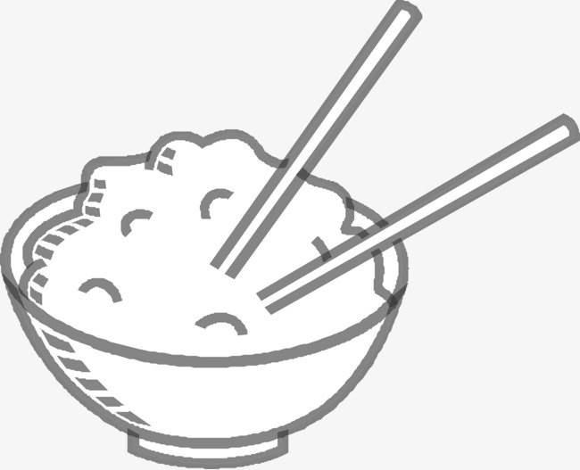 米饭菜简笔画图片