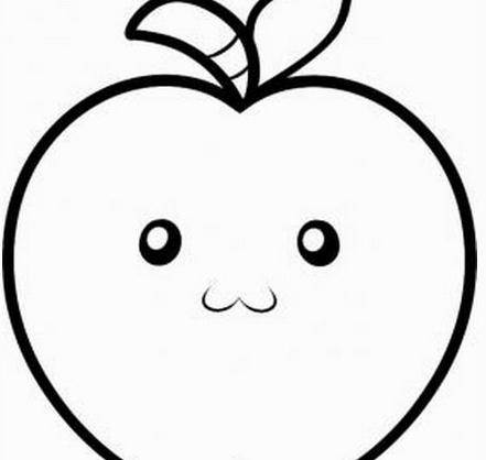 苹果的画法儿童简笔画图片